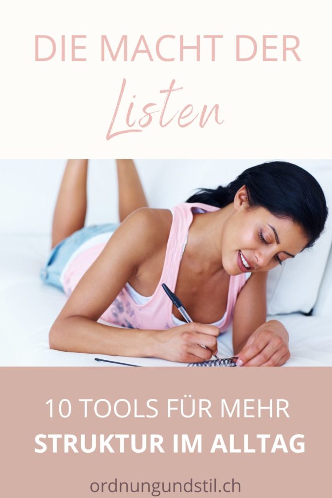 Listen für Klarheit im Kopf